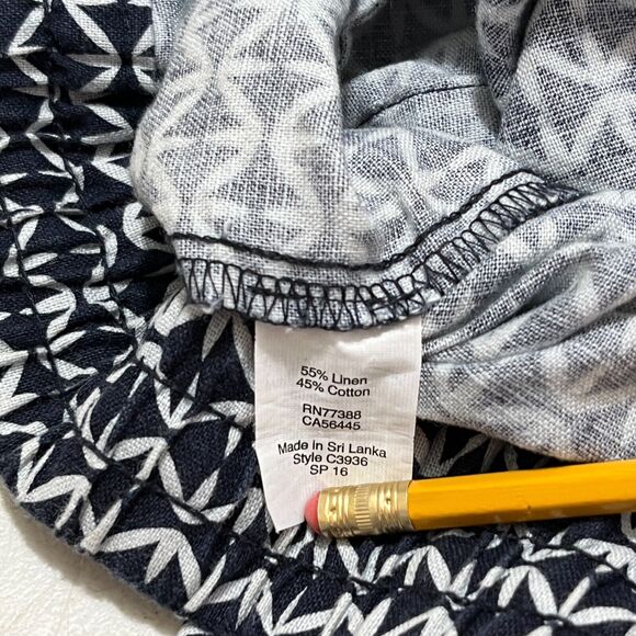 J Crew Pants Womens 4 Linen Bottoms Ankle Capri Tapered-Leg‎ Elastic-Waist Chino - Picture 6 of 11